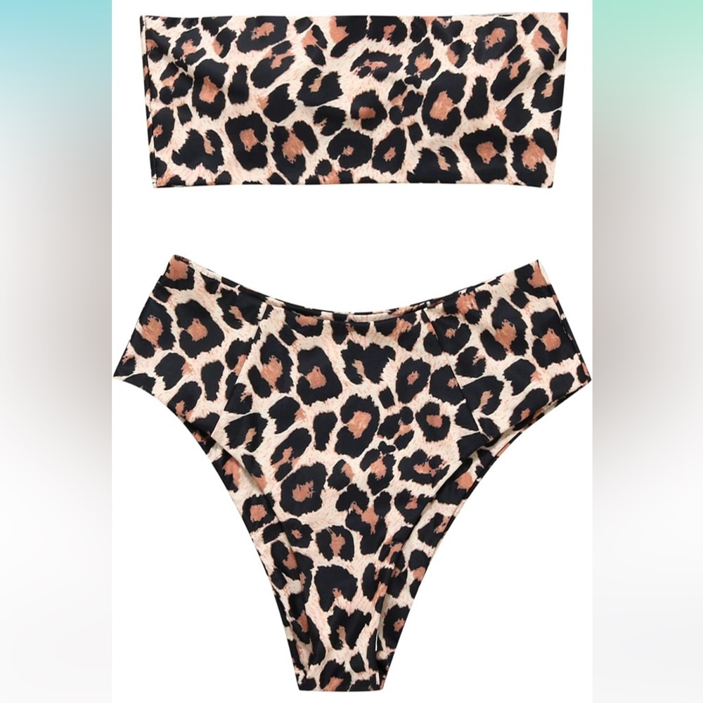 ✨OMKAGI Leopard Bikini Swimsuit - Size Medium✨